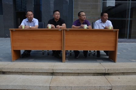 富滇银行领导考核验收应急分队训练成果